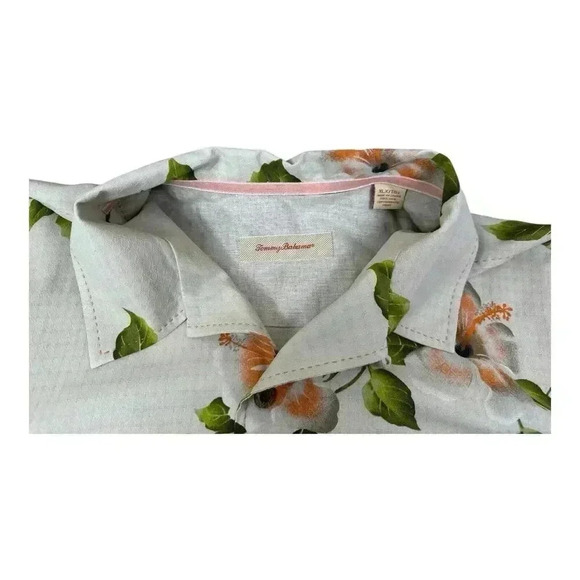 Tommy Bahama 100% Silk Hawaiian Camp Shirt Floral Men’s Size XLX - Picture 11 of 13
